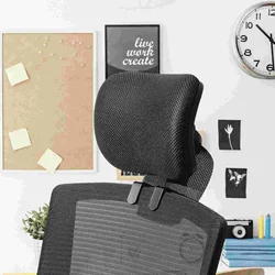 Small Recliner Head Support Attachment Adjustable Height and Angle Head Pillow for Ergonomic Executive Chair New
