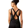 Fitness Tshirt Women Sleeveless Polyester Fast Dry Hollow Back Bandage Gym Running Workout Yoga Sports Casual Shirts 1