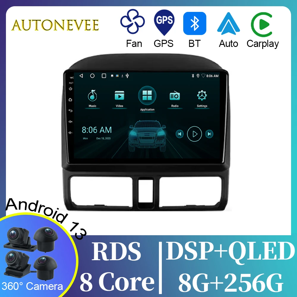 

Автомобильный видеоплеер Android для Honda CR-V CRV 2 2001 - 2006 4G автомобильное радио GPS IPS навигация Мультимедиа Стерео Carplay No 2din DVD