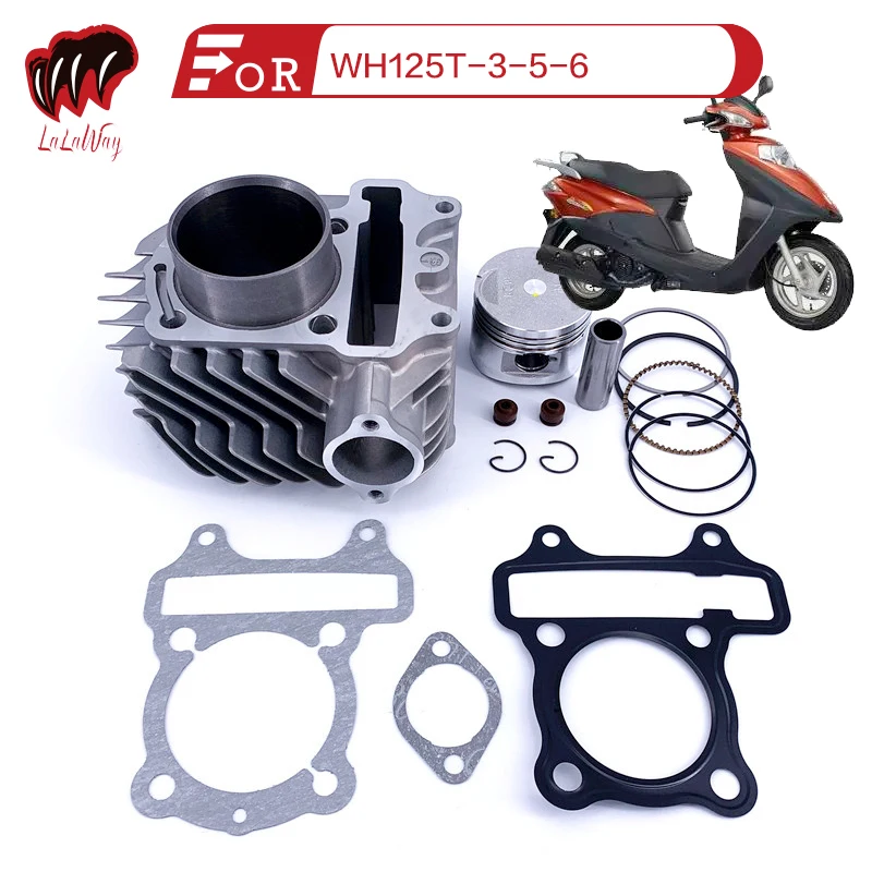 

For HONDA WH125T-3-5-6 Motorcycle Cylinder Assembly Piston Ring Pin Needle Bearing Gasket Pads