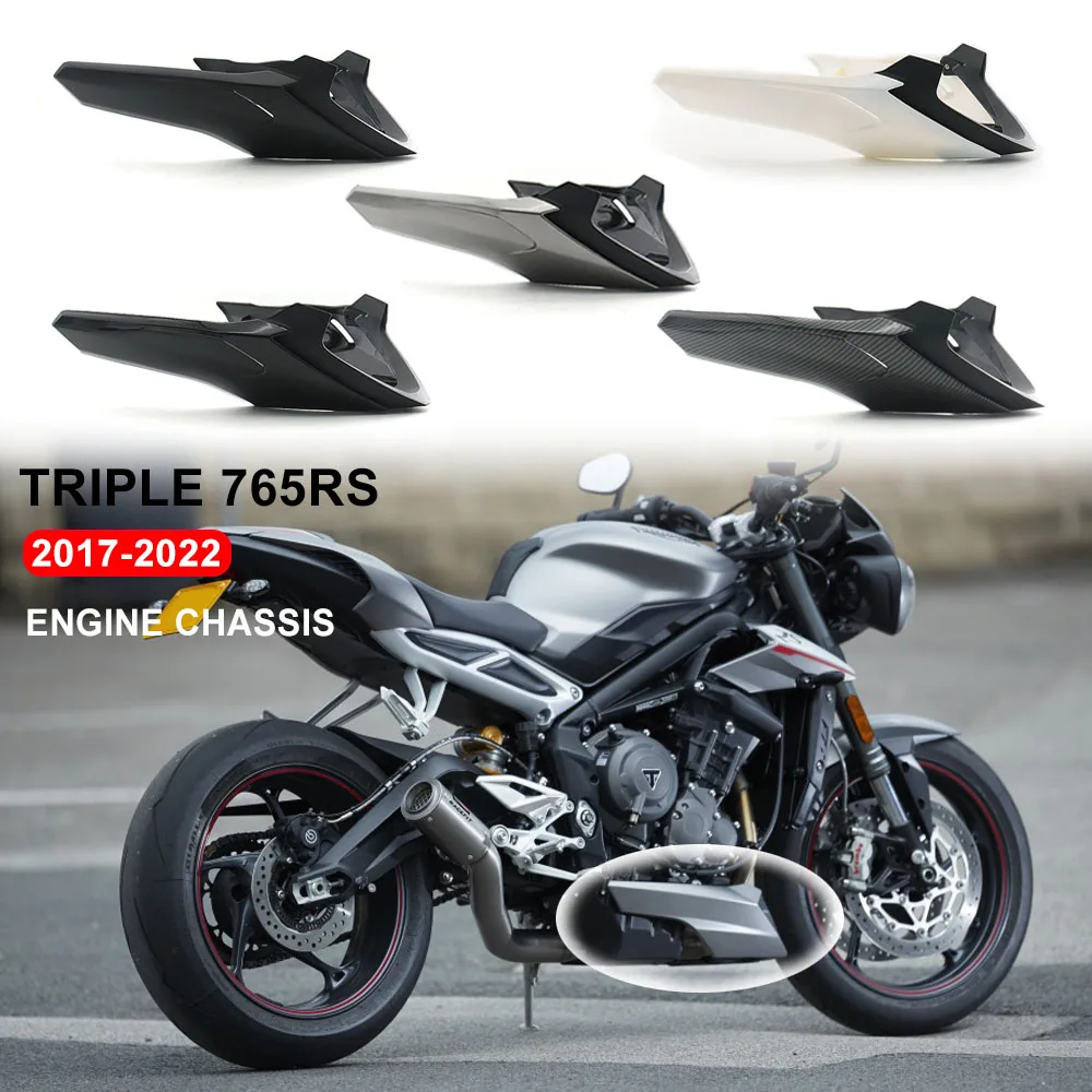 

For Street Triple 765 RS 765RS 2017-2022 Motorcycle Engine Lower Spoiler Body Bellypan Fairing Protector Guard Chassis Shield