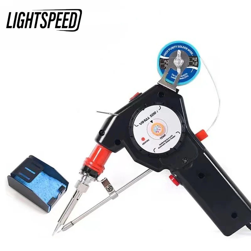 

Yihua 929D-I 929D-II Portable Digital Auto Feed Soldering Gun Adjustable Temperature Electric Soldering Iron Tin Wire Set