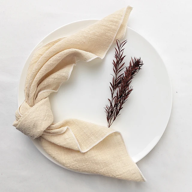 Pure Cotton Rustic Style Gauze Cloth Napkins Set of 4 – Terra Powders