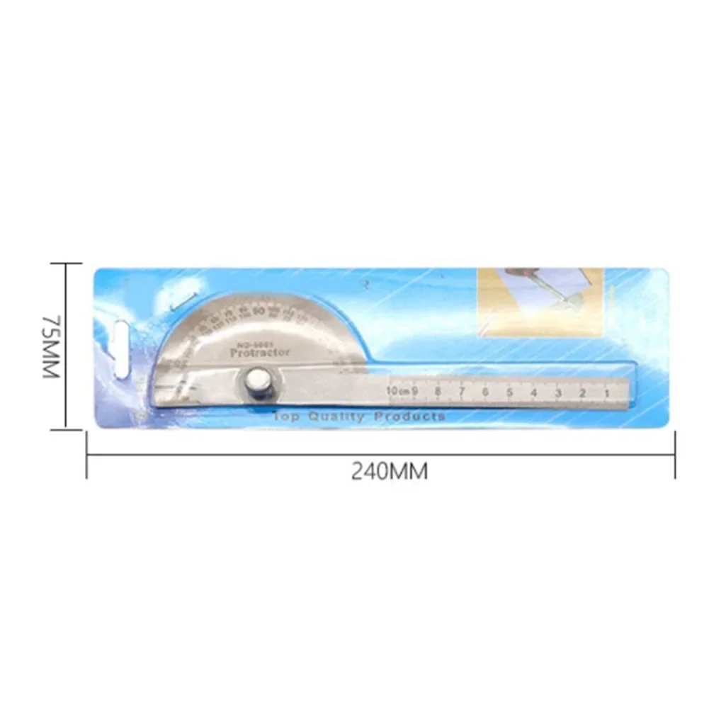 측정 눈금자 각도계 각도 눈금자 스테인레스 스틸 목공 도구, 180 도 각도기, 금속 각도 파인더 도구 부품