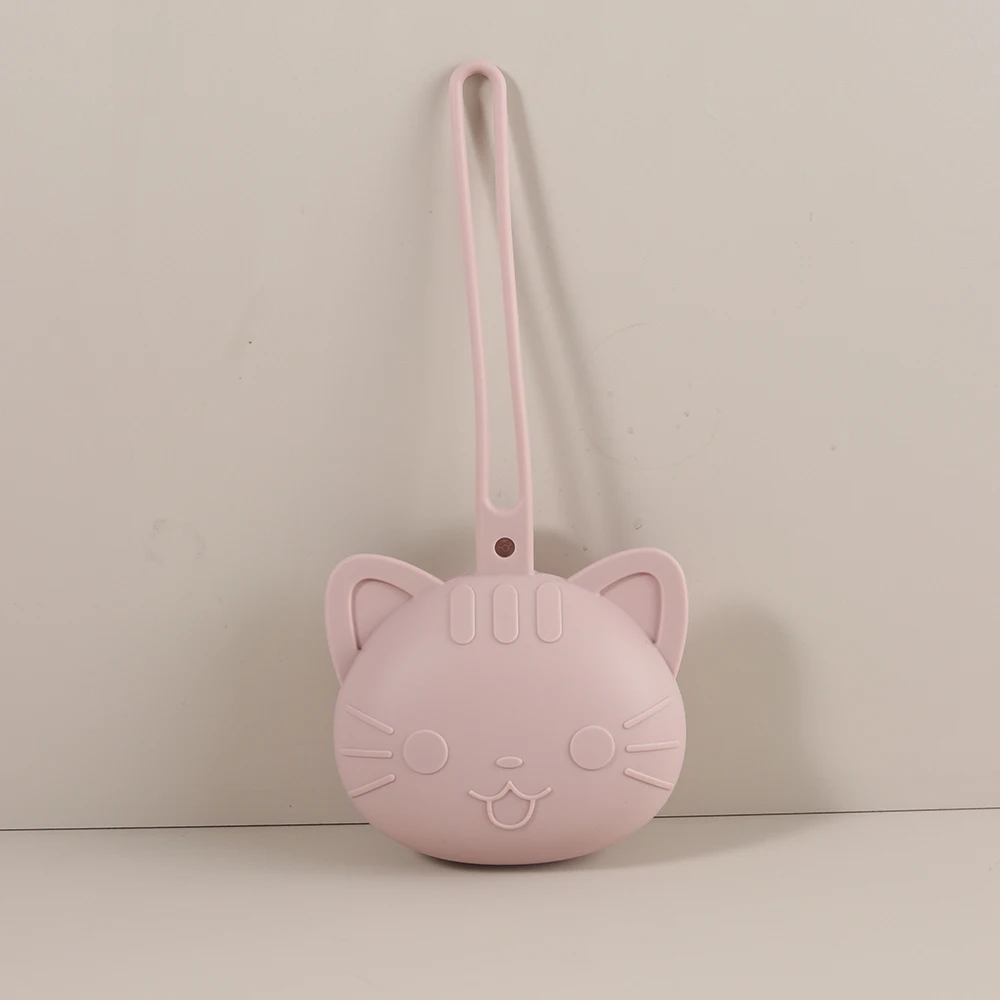 Estojo de silicone para chupeta em formato de gato, bolsa de armazenamento para chupeta, porta-chupeta, lançamento 2026