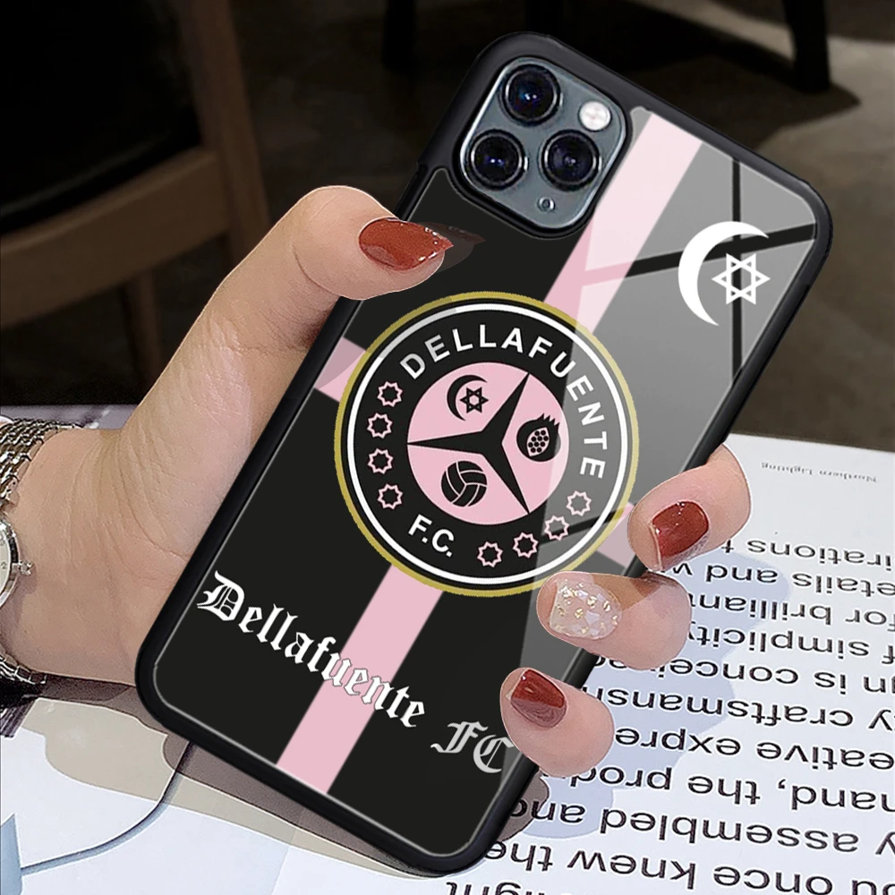 Dellafuente F C Artwork Phone Case Rubber for iPhone 12 11Pro Max XS 8 7 6 6S Plus X SE 2020 XR 12Mini Covers cases for men Cool phone cases for iphone 12 mini 