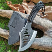 Stainless Steel Survival Hunting Tomahawk Ax - Lightweight Camping Hand Fire Ax with Paracord Handle and Nylon Sheath 1