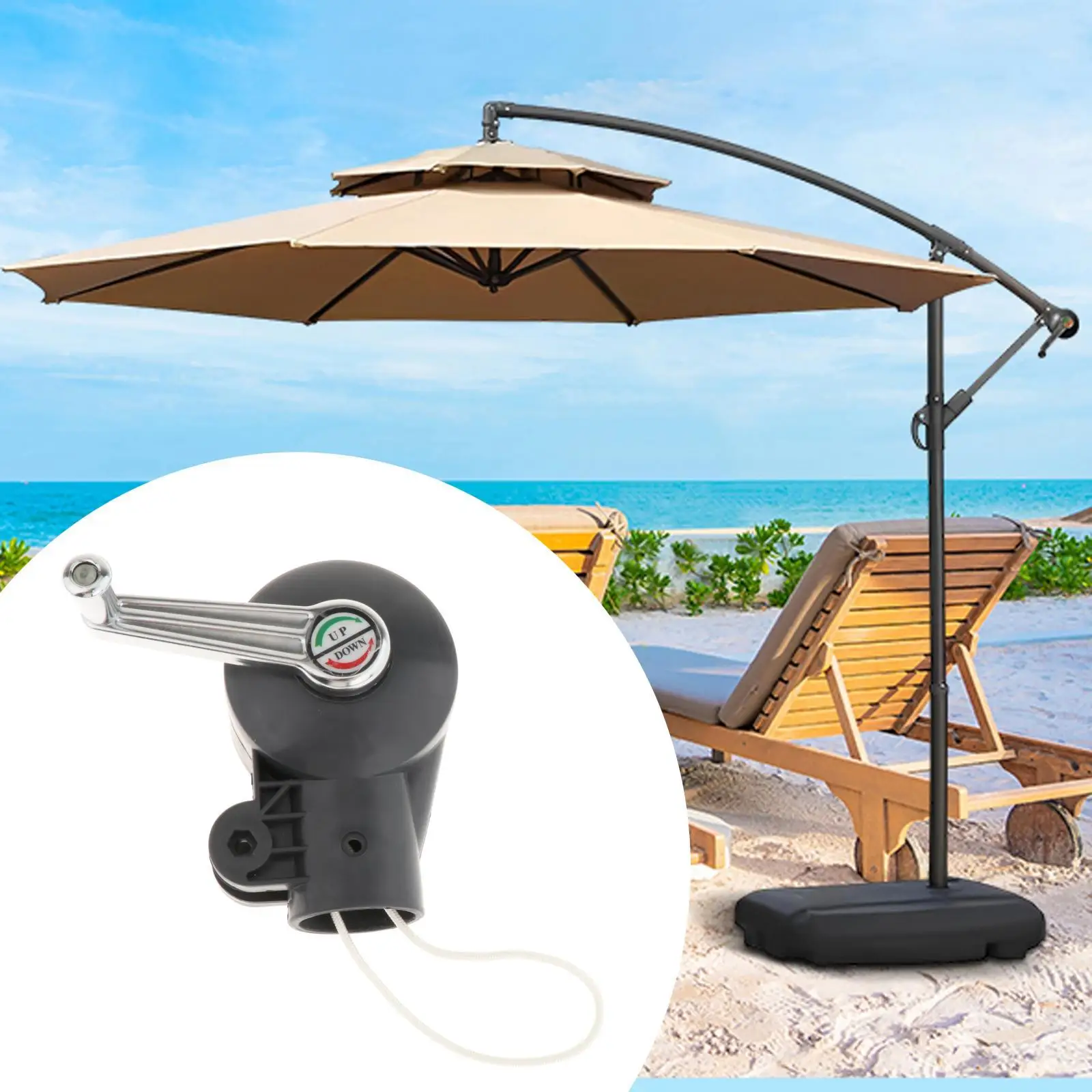 Patio Umbrella Accessories Patio Umbrella Crank Lift Hand Tool Crank Handle Outdoor Balcony Terrace Lawn Travel Garden outdoor umbrella accessories umbrella crank handle
