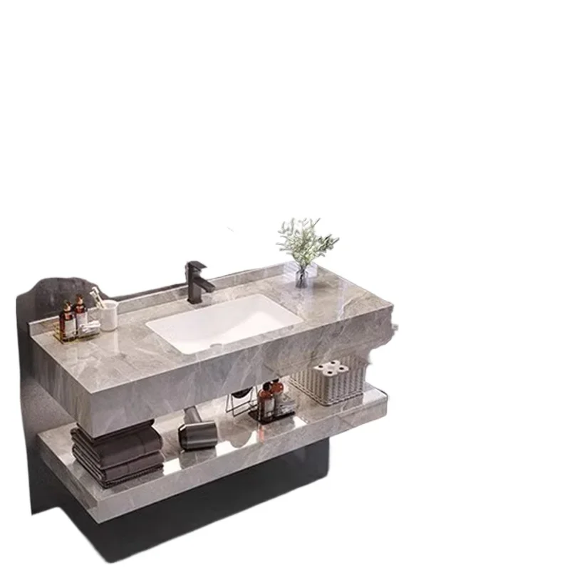 Simple Partition Bathroom Vanities Storage Vintage Toilet Vanity Bathroom Vanities Washbasin Light Mobiletto Bagno Furniture