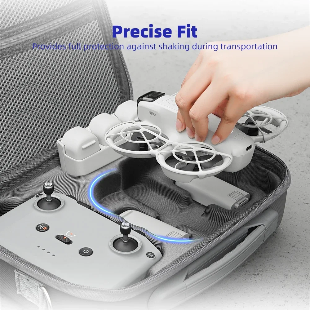 DJI Case Drone Case Drone Storage Bag Drone Accessories Storage Bag For DJI Neo Drone Body Battery Protective Carrying Case RC N3 PU Remote Controller Handbag NEO Travel Box