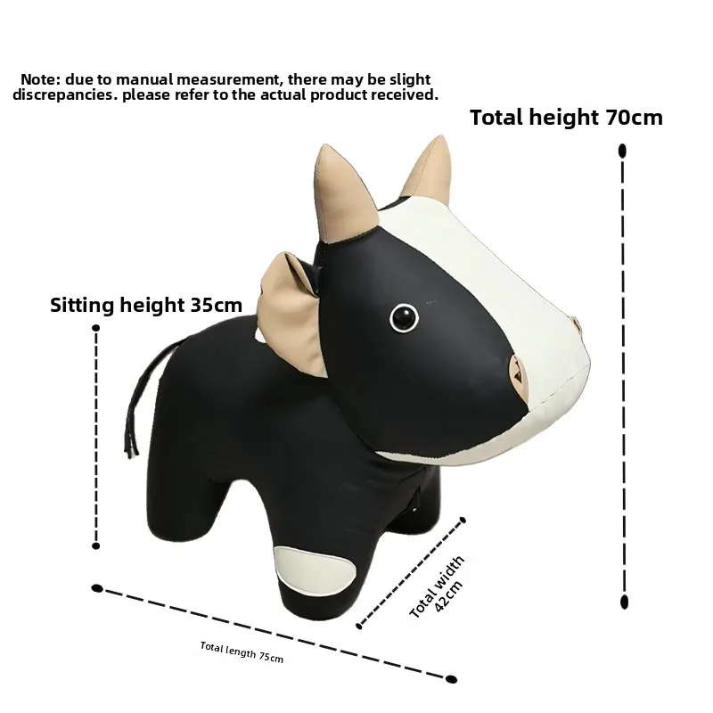 Internet Famous Small Taurus Chair Cartoon Animal-shaped Stool Living Room Decoration Shoe-changing Stool Creative Ornament