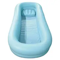 Free Standing Bathtub PVC Portable Foldable Bath Tub for Seniors 2
