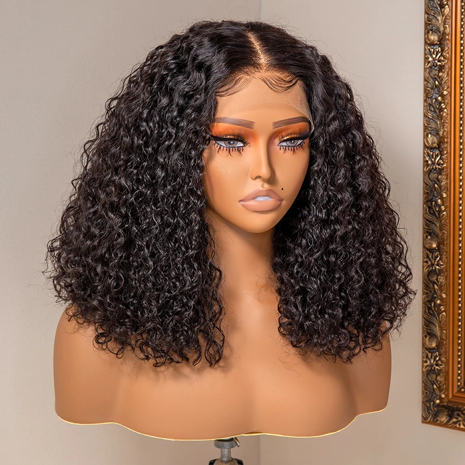 100 Real Shot Brazilian Remy Short Curly Human Hair Wigs For Women