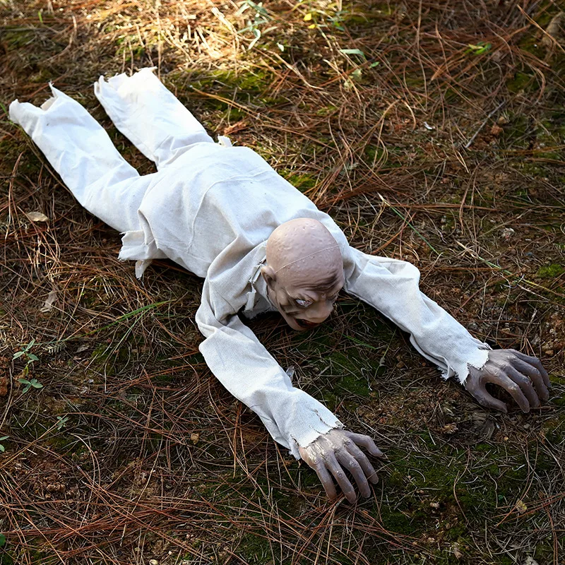 

Halloween Haunted House Decoration Props Electric Crawling Ghost Ornament Halloween Scary Horror Crawling Ghost Decoration