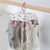 16-Clips Folding Clothes dryer Hanger Children Adults Clothes Dryer Windproof Socks Underwear Plastic Drying Rack Organizer 5