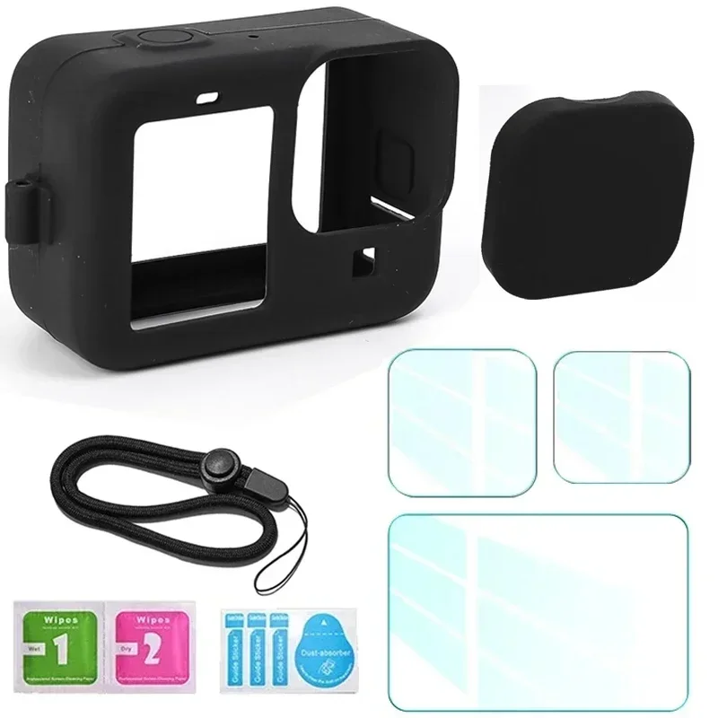 Lot de 3 verres de rechange pour coque GoPro, emballage individuel.