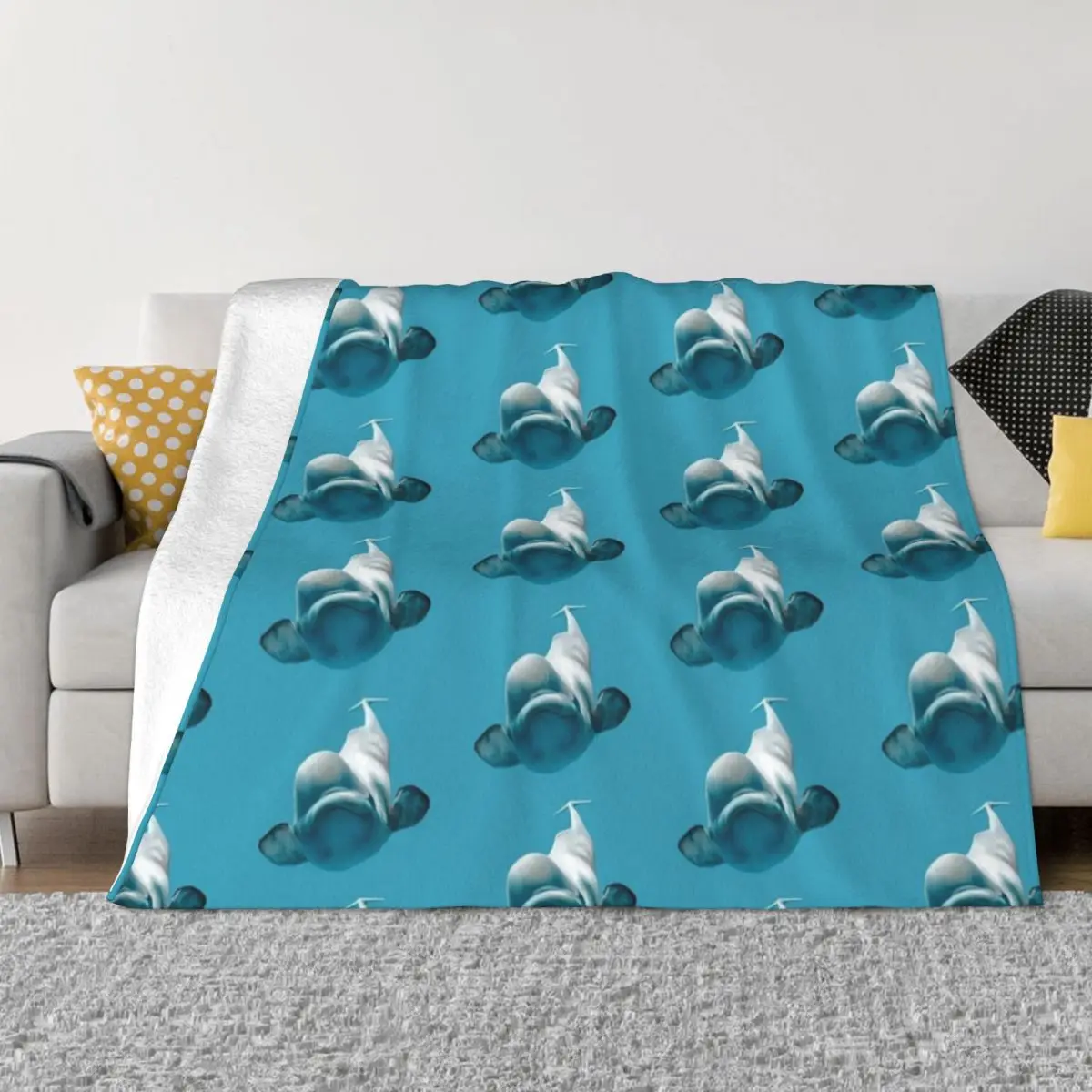 Giocoso Beluga Coperta Da Tiro Coperta Personalizzata Plaid Da Letto