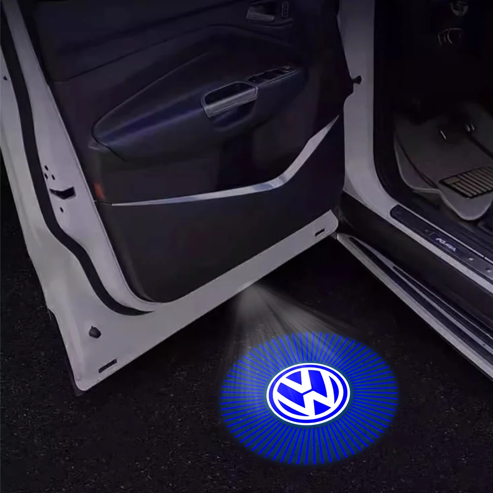 Car Door Lamp 2PCS LED Laser Projector for VW Volkswagen