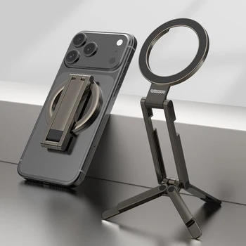 Supporto Magnetico per Selfie e Telefono, Essenziale per Viaggi, Rotazione Flessibile, Supporto Portatile per Cellulare da Aereo, Stand da Sedile Mani Libere