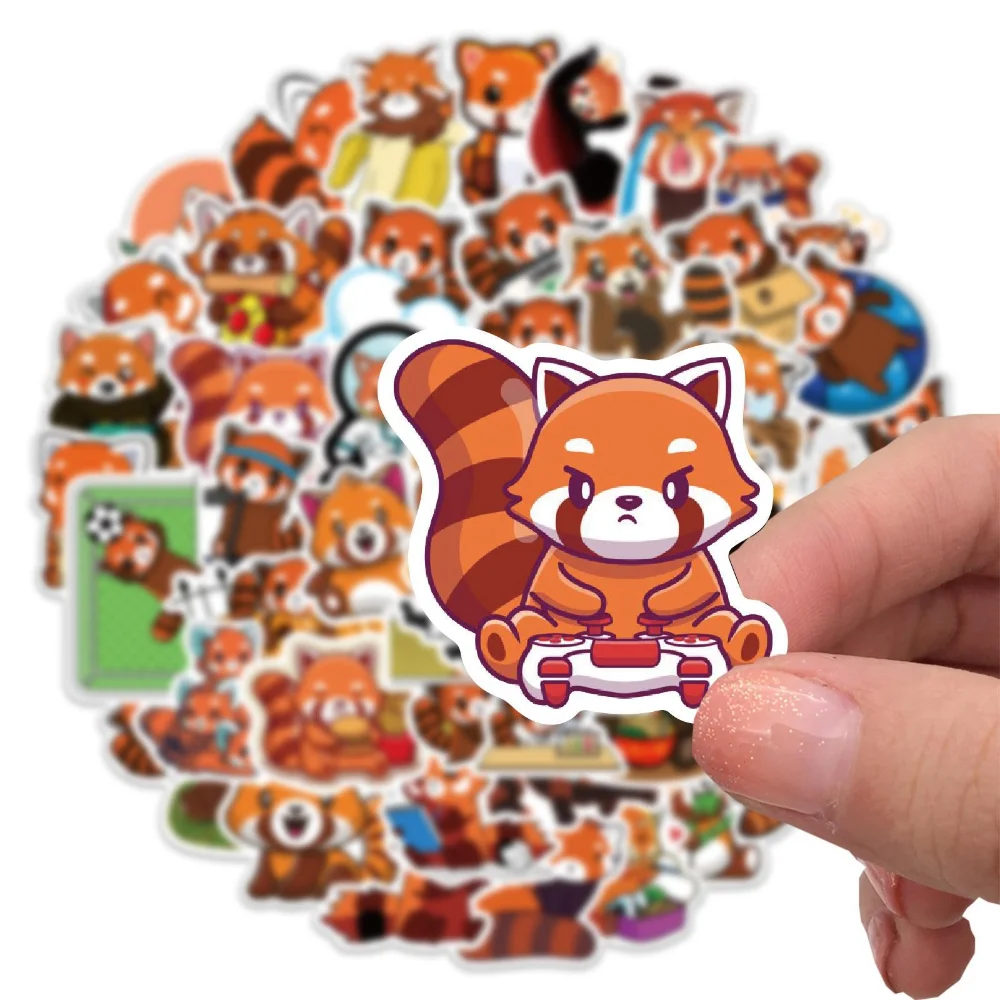 Turning Decal Sticker Panda Stickers Red Panda Kids Toys