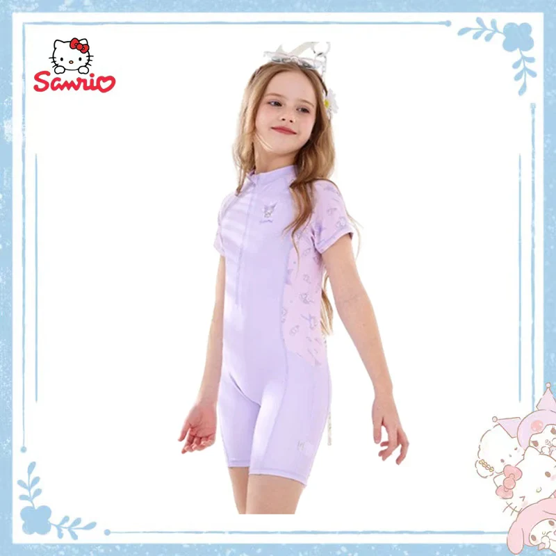 

Милый Sanrio понравичо Kuromi Hello Kitty сиамский Быстросохнущий поезд милый принцесса купальники Аниме Фигурка праздничный подарок