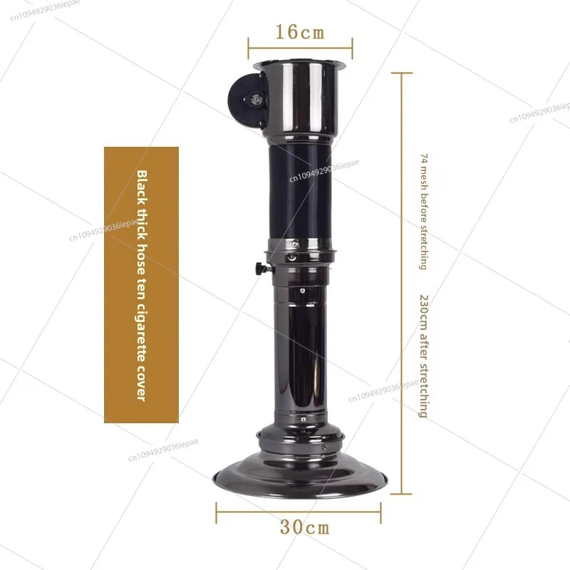 BBQ Exhaust Pipe Thickening Stretching Upper Smoke Tube Barbecue Shop Exhaust Hood Fan Chimney
