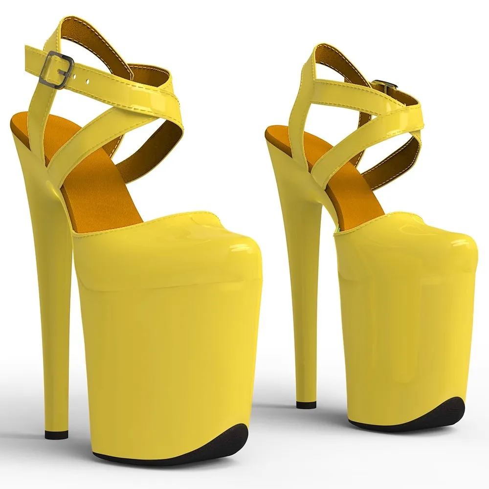 

20cm/ 8inches With PU Small Platform High Heel Sandals Sexy Straps Pole Dance Shoes 331