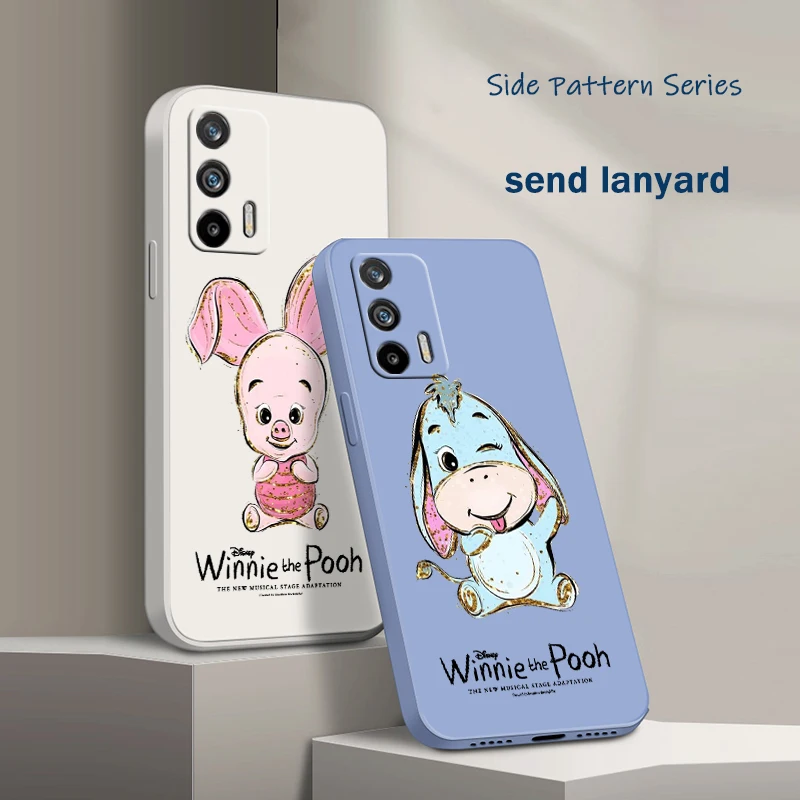 

Winnie The Pooh For OPPO Reno 9 8 7 6 5 4 Z SE Pro Plus Lite Lite Liquid Rope Silicone Soft Phone Case