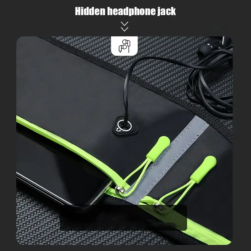 1PC Running Bag Lightweight Breathable Waterproof Waist Bag with Mobile Cell Phone Pouch Outdoors Gym Sport Unisex Belt Bag