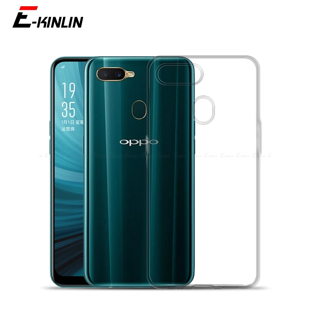 

Прозрачная ультратонкая Мягкая силиконовая задняя крышка для OPPO A31 A32 A33 A35 A3s A5s A9 A8 AX5 A3 A5 2020 AX7, Противоударная задняя крышка из ТПУ