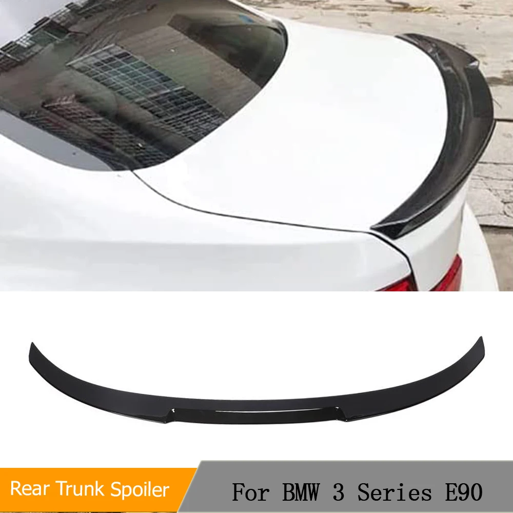

Аксессуары для BMW 3 серии E90 2009-2012, Автомобильный задний багажник, бахилы, спойлер, блеск из АБС-пластика, черный багажник