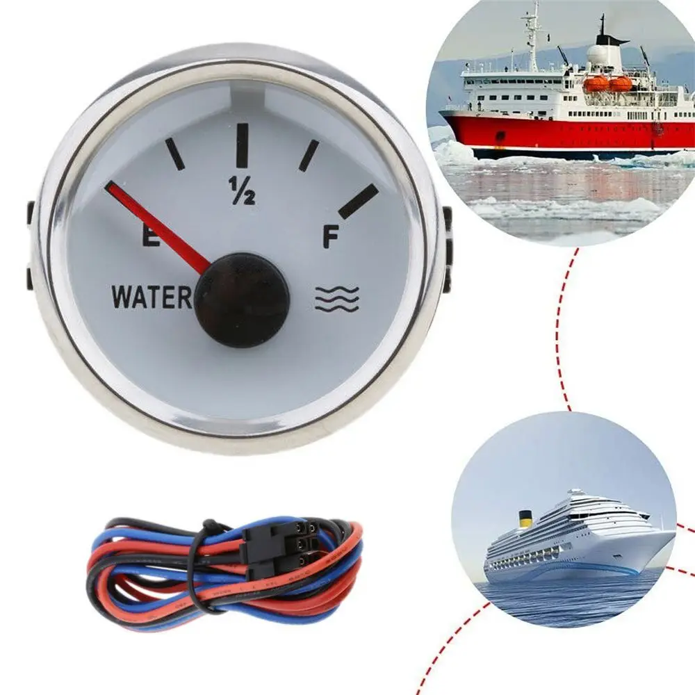 

9-32VDC White Yacht Backlight Waterproof Retrofit Water Tank Table Water Level Gauge Marine Boat