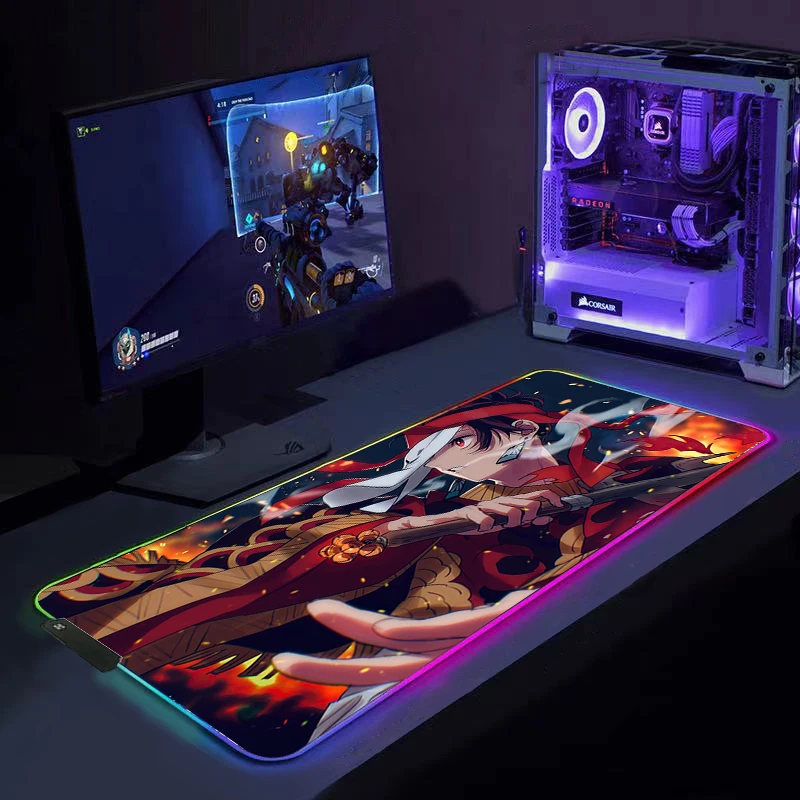 

RGB светодиодный XXL коврик для мыши, коврик для мыши, игровой коврик для мыши, аксессуары для игр, коврик для мыши 35x60 см, нескользящий коврик для мыши с подсветкой, коврик для мыши