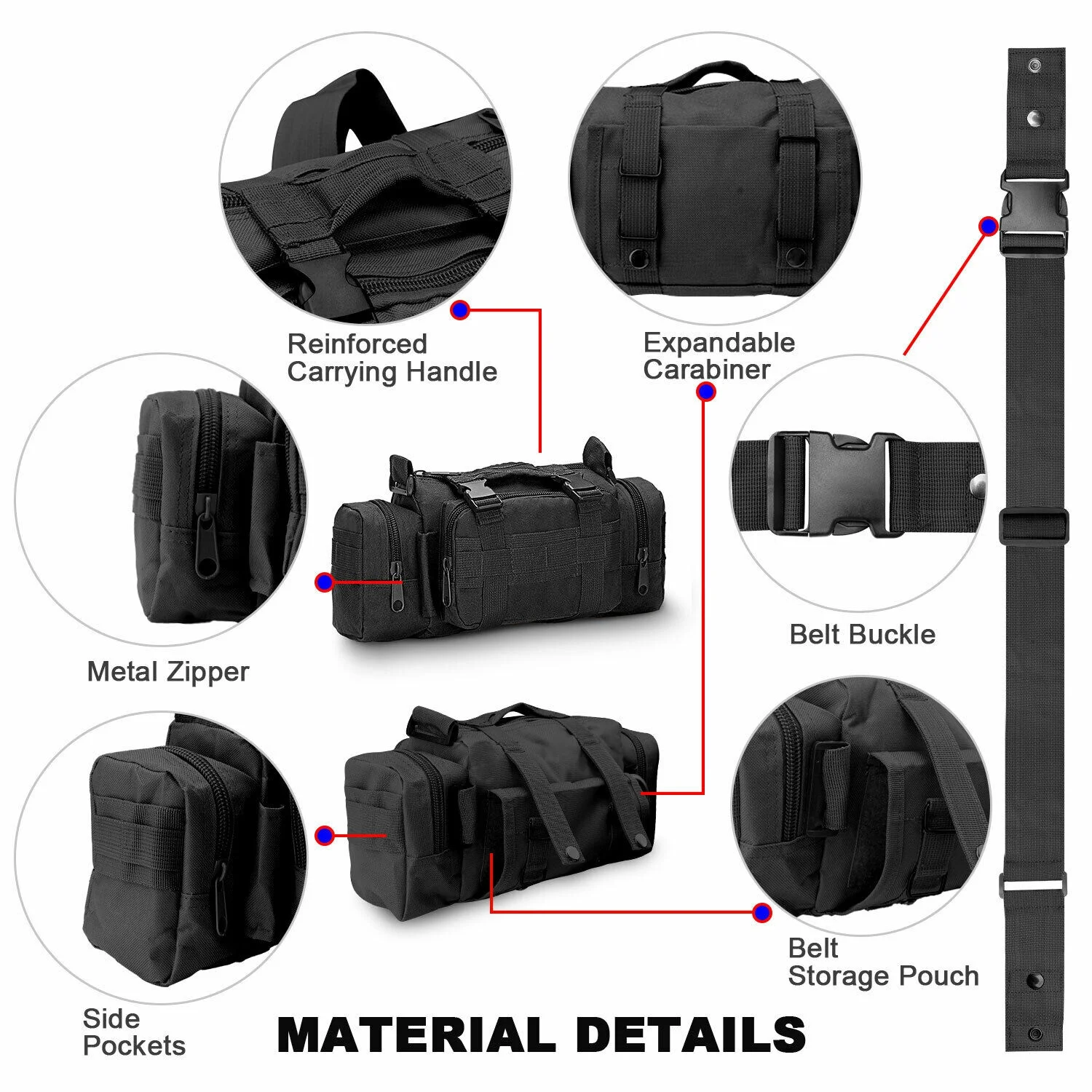Multi-Functional Waterproof Outdoor Waist and Shoulder Bag