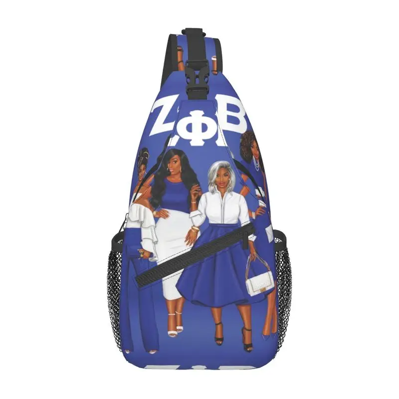 

Модные сумки-слинги Zeta Phi Beta Sorority для путешествий, мужской рюкзак ZOB через плечо, рюкзак на плечо