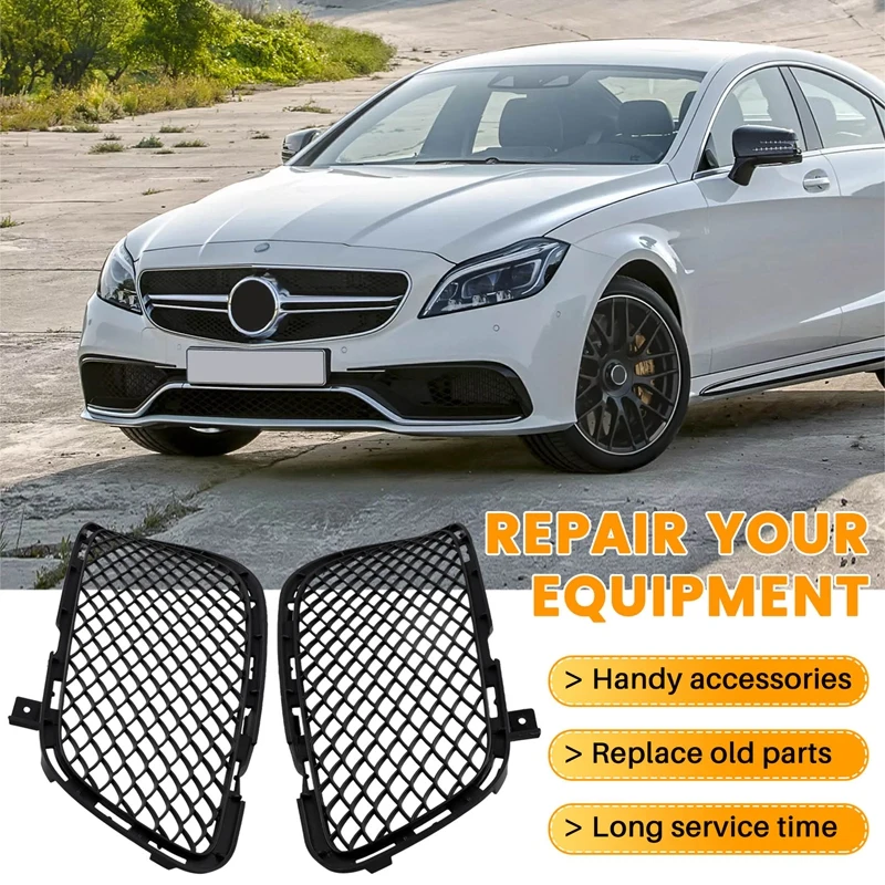 FRONT BUMPER CHROME GRILLE FOR CLS CLASS 2012 2013 2014 C218 W218 - View #8