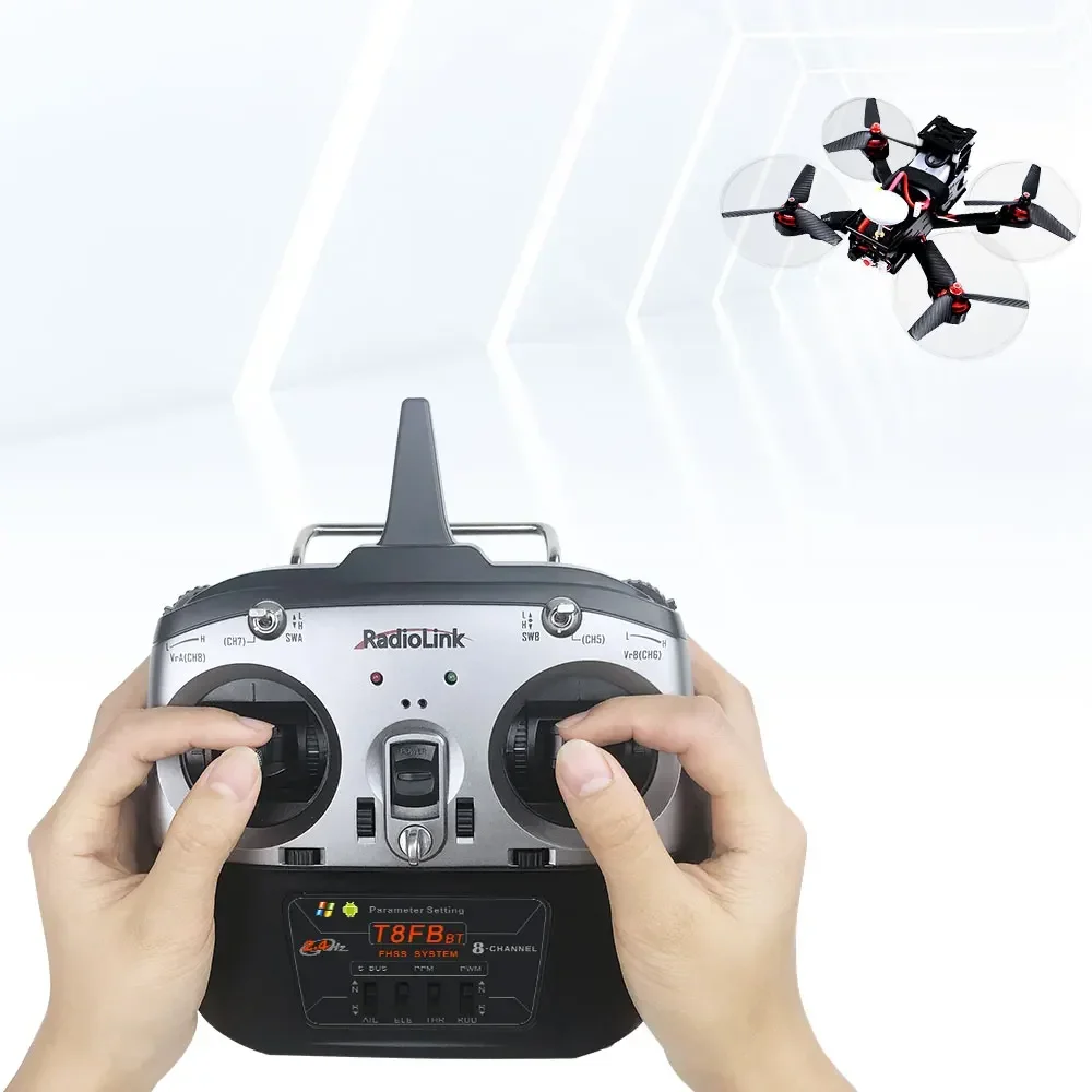 Radiolink T8FB BT Télécommande 8CH 2.4GHz avec Récepteur R8EF pour Drone