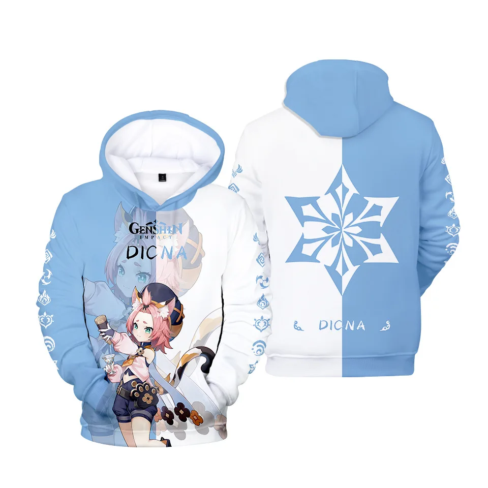 New Creative Genshin Impact Hoodies Sweatshirt Women Men Spring Autumn Hip hop Hooded Fashion Streetwear Clothes