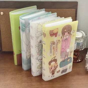 Album di archiviazione di adesivi per cartelle di animali Kawaii Adesivi per decorazioni per unghie Libro di archiviazione di conti a mano 40 Archiviazione di materiali per scrapbooking