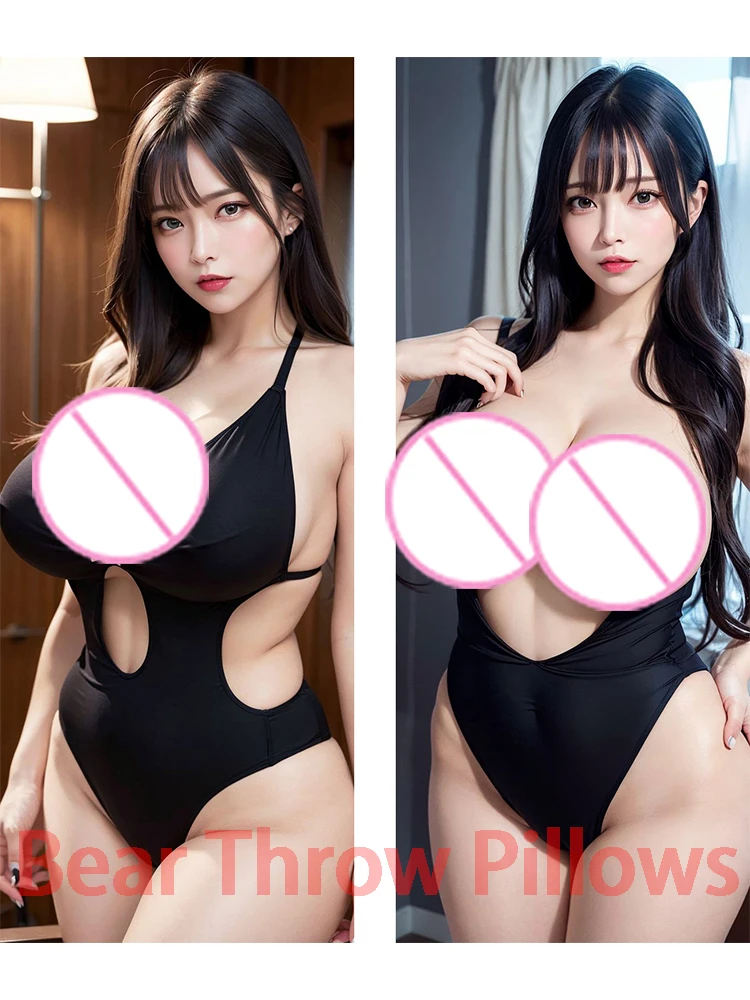 

Dakimakura anime AI Illustrations Large Breasts Double-sided Print Life-size body pillows cover Christmas Decoration gift