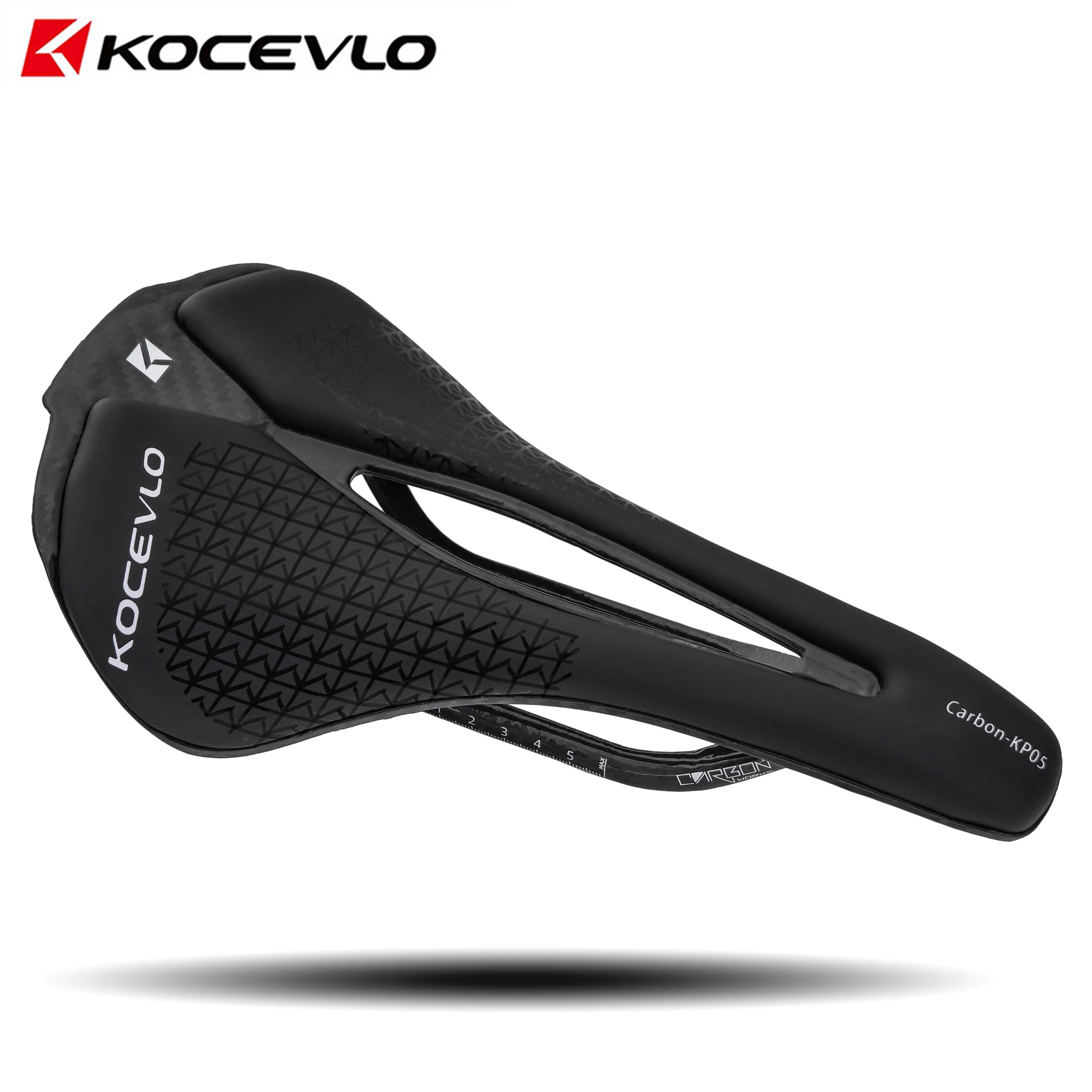 KOCEVLO bike saddle MODEL M5 Bike Saddle, ultralight full carbon racing seating saddles 125g M5 MTB road bike seat cushion carbon saddle