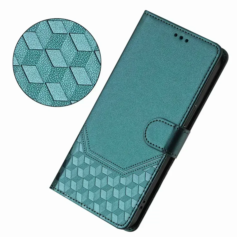 Honeycomb Wallet Phone Cover - Stylish Protective Case