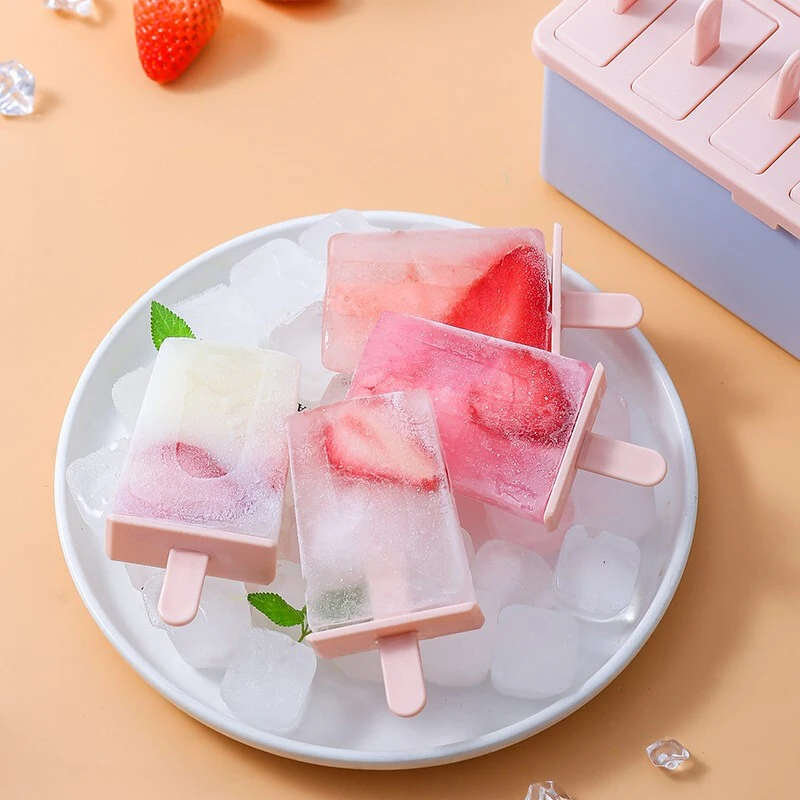 GIANXI Popsicle Mold DIY Homemade Ice Box with Plastic Stick Ice Cream Machine Mould Cube Tray Kitchen Accessories ice mold ice cream molds