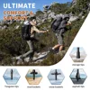 2PCS Aluminum Trekking Poles Collapsible Telescopic Hiking Sticks Lightweight Nordic Walking Canes Anti Shock Climbing Stick 4