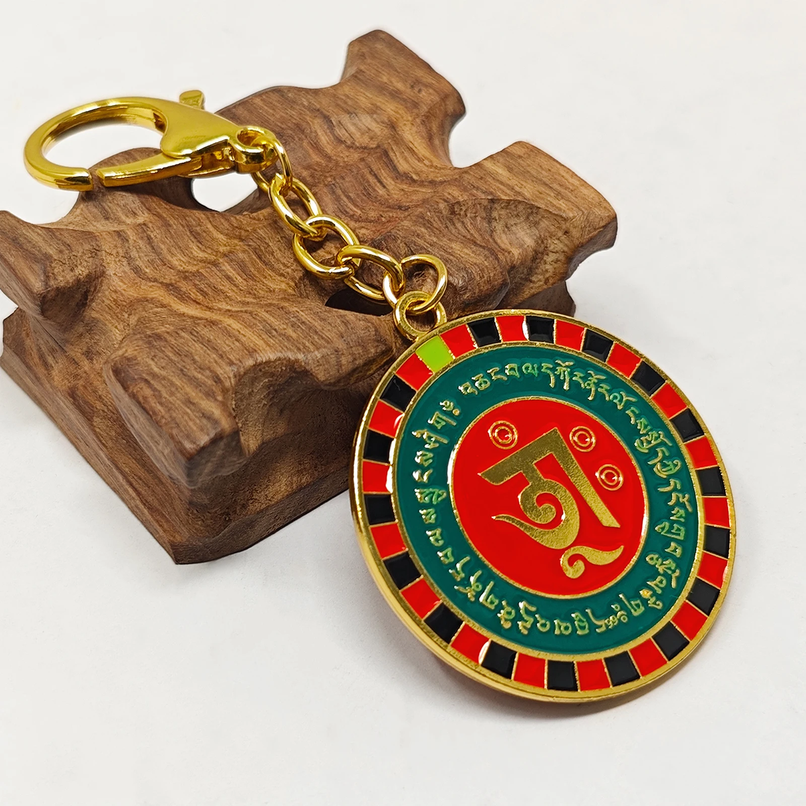 2025 Red Digital Circular Keychain Windfall Yantra  Keychain w5592 4