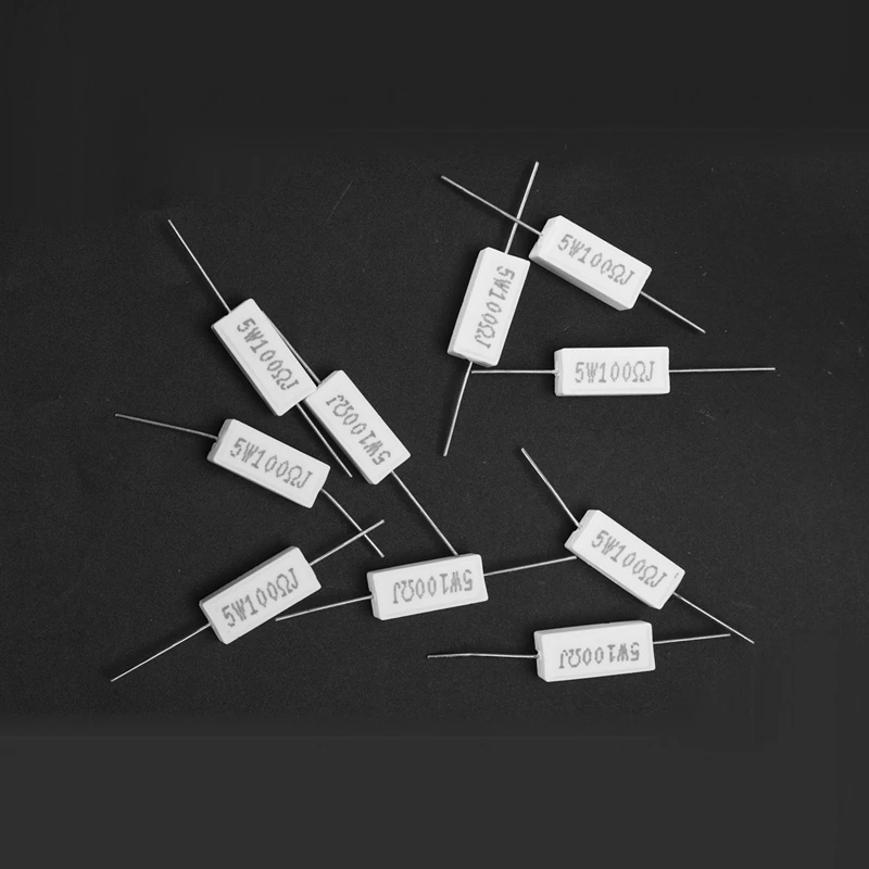 Resistori Componenti Passivi Resistori Singoli Gfhrisyty 10x Resistori In Cemento Ceramico A - Foto 7