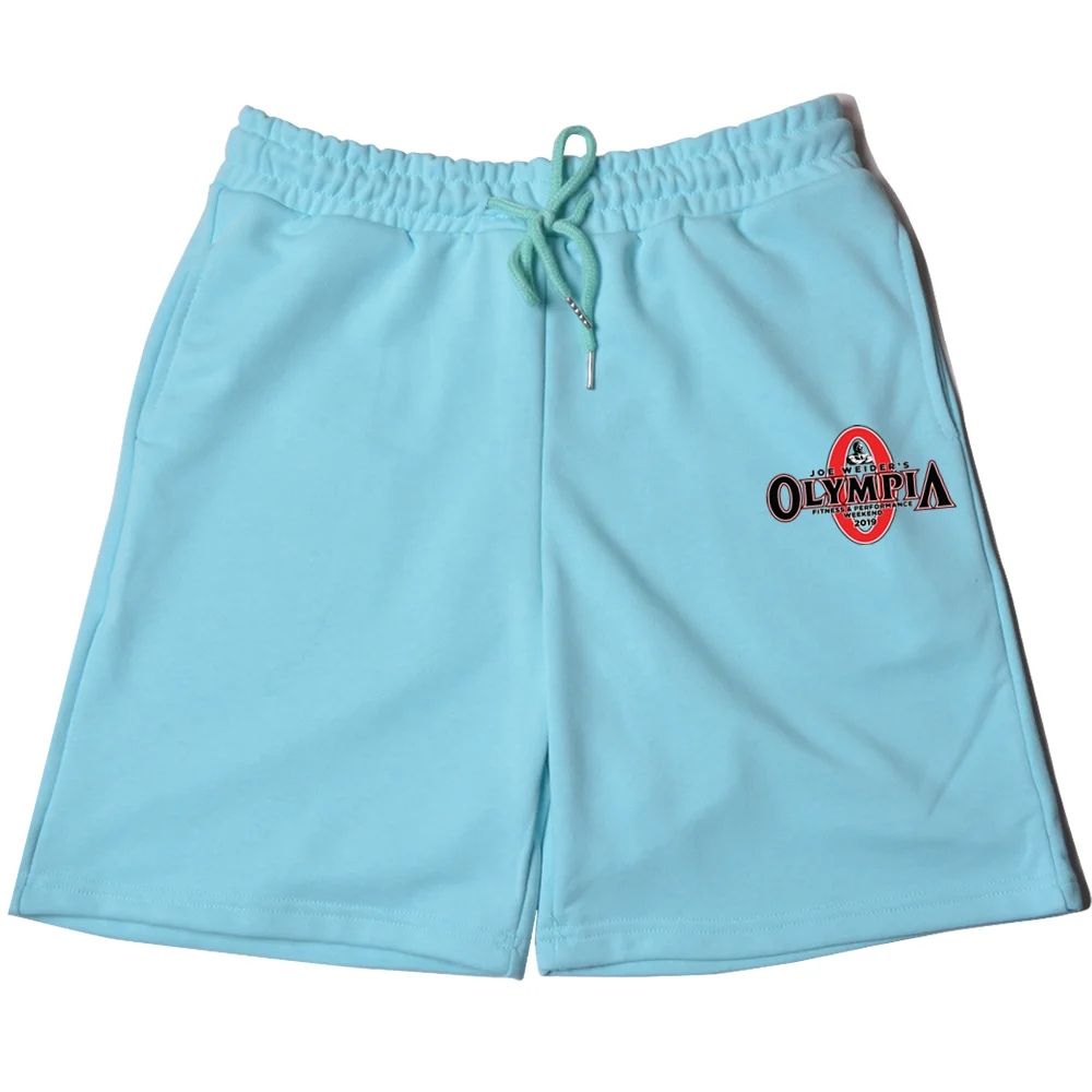 NEW 2022 OLYMPIA Gyms Fitness Mens Casual Shorts Running Short Gym Cotton Thick Elastic Waist Jogging Sport Men pants Sweatpants 5