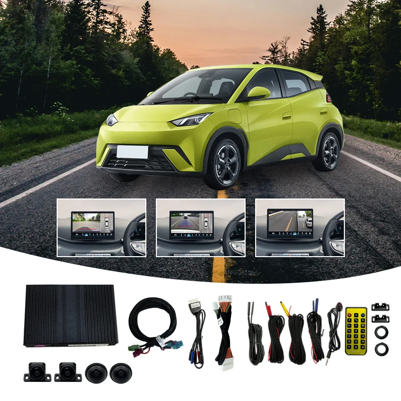 웨마어 1080P OEM 360도 카메라 시스템 (BYD 아토 1 차량용) 버드뷰 파노라마 뷰 3D 전후측 서라운드 주차 후방 카메라