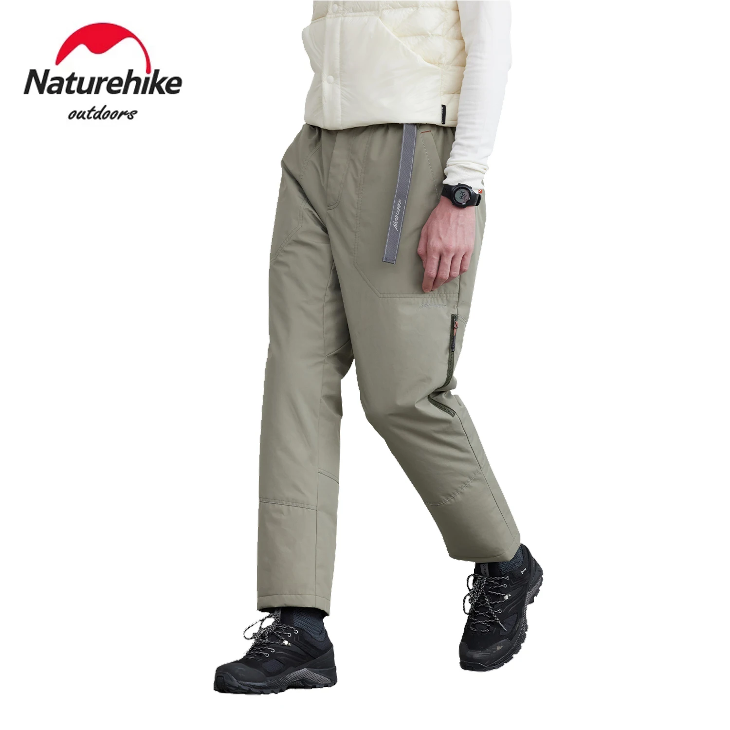 

Штаны Naturehike CNH22YR015 мужские зимние, уличные пуховые водонепроницаемые легкие теплые штаны, легкий походный кемпинг, гусиный пух, CNH22YR015