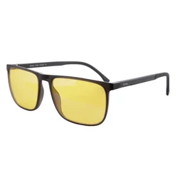 SHINU Good Sleep Red Lens Blue Light Blocking Glasses for Men - Anti-Eye Strain Eyewear (SH078C5 YELLOW)